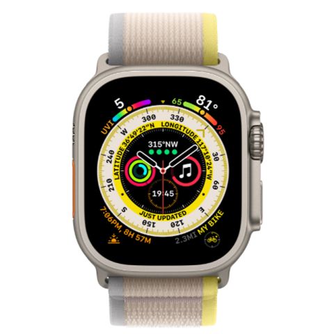 Apple Watch Ultra 49mm Yellow/Beige trail loop 
