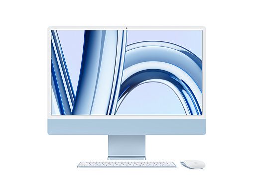 iMac 24" Retina 4,5K, M3 (8C CPU, 10C GPU, 2023), 8,256, синий MQRQ3