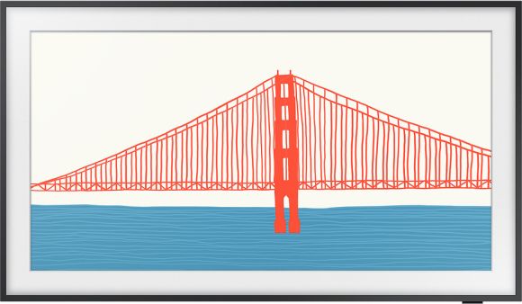 Телевизор Samsung 43" серия The Frame QLED TV 2021 LS03A черный